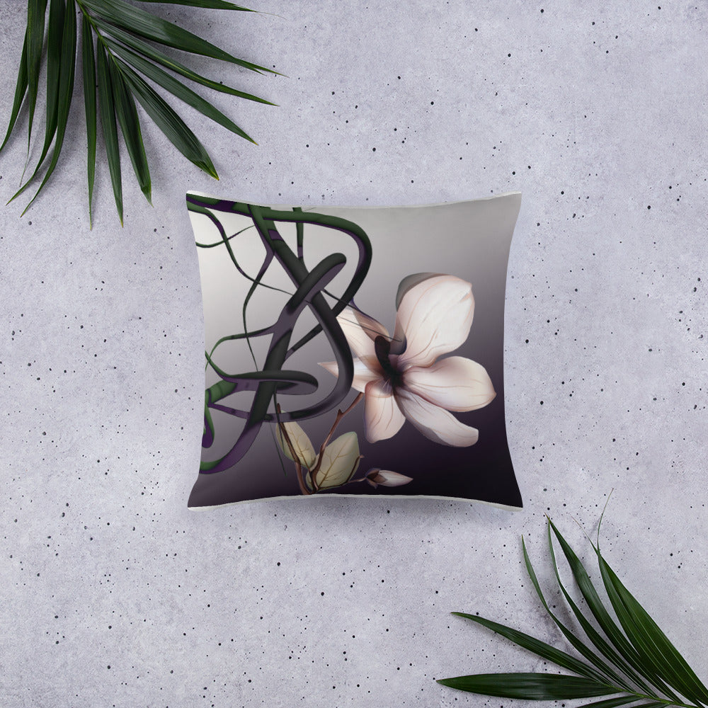 Mathematical Orchid Throw Pillow