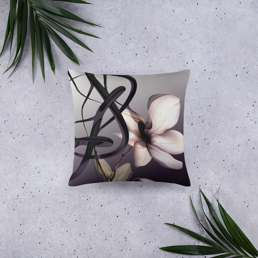 Mathematical Orchid Throw Pillow