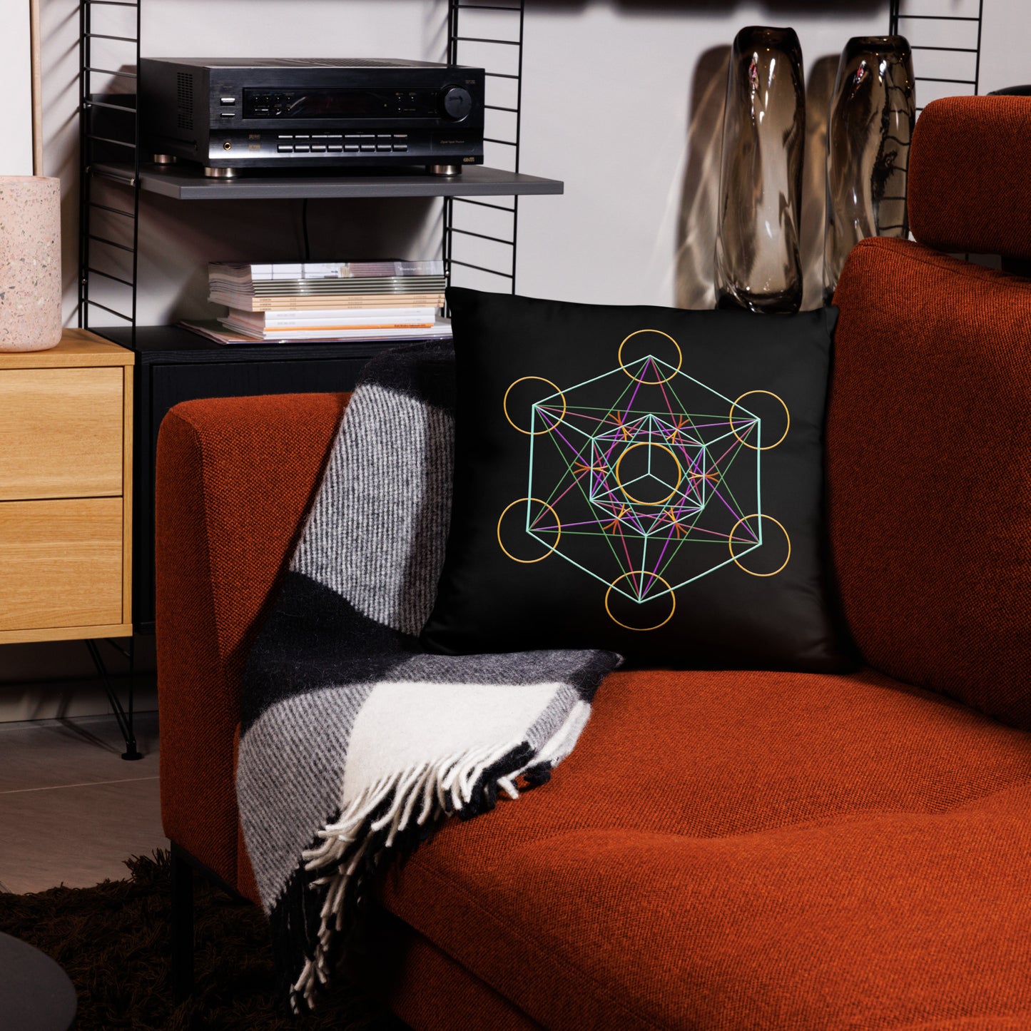 'Metatron's Cube' Throw Pillow