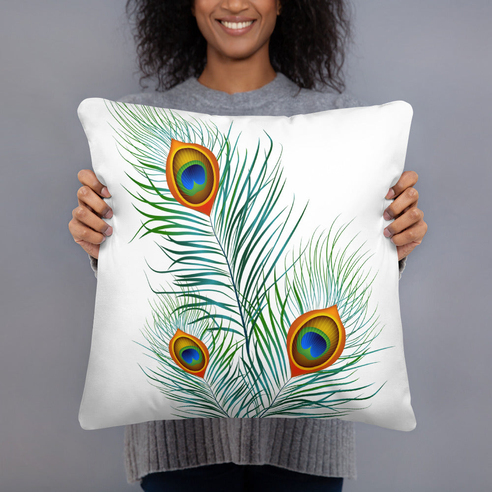 'Peacock' Throw Pillow