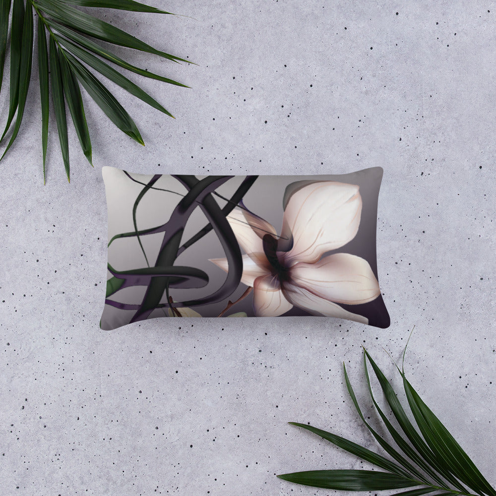 Mathematical Orchid Throw Pillow