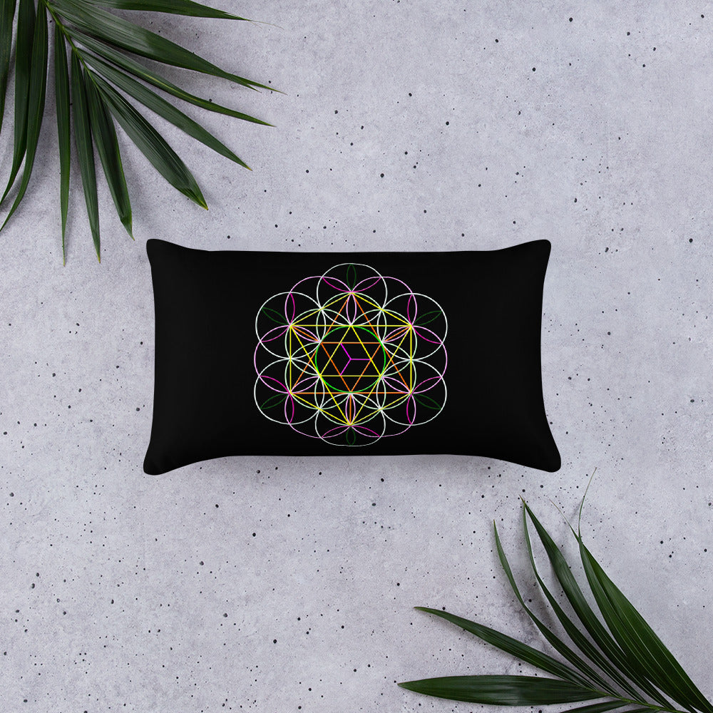 'Flower of Life' Throw Pillow