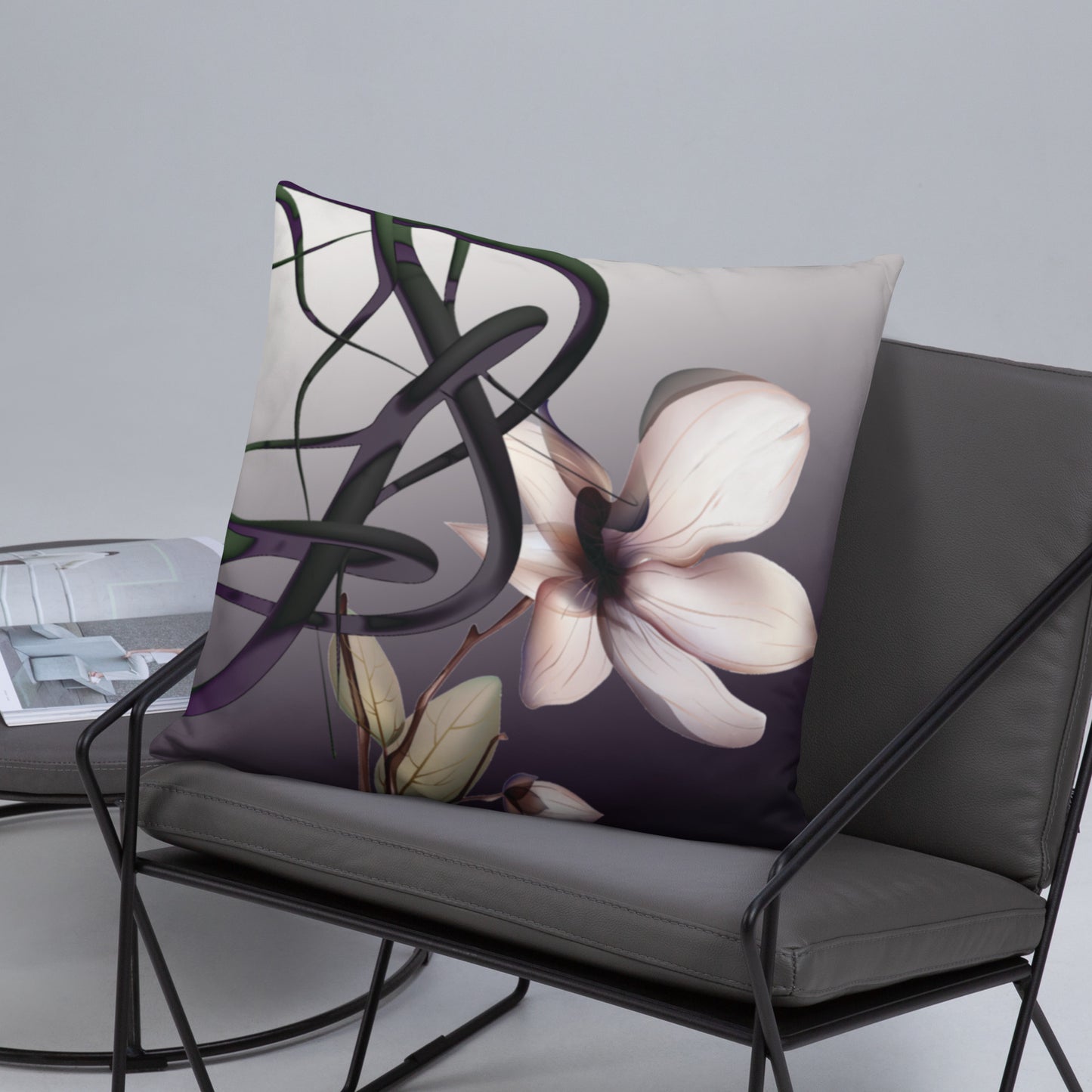 Mathematical Orchid Throw Pillow