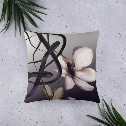 Mathematical Orchid Throw Pillow