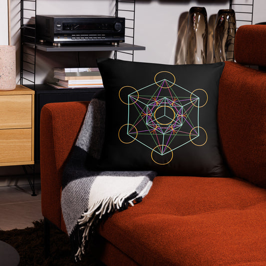 'Metatron's Cube' Throw Pillow