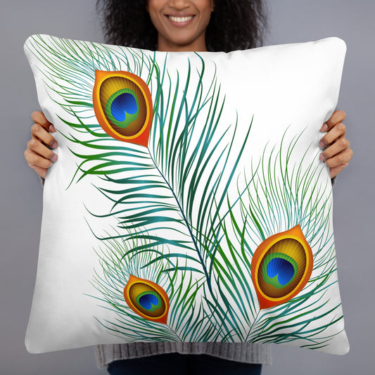 'Peacock' Throw Pillow