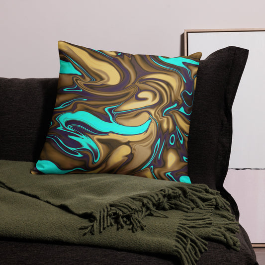 'Smoky Coffee' Throw Pillow