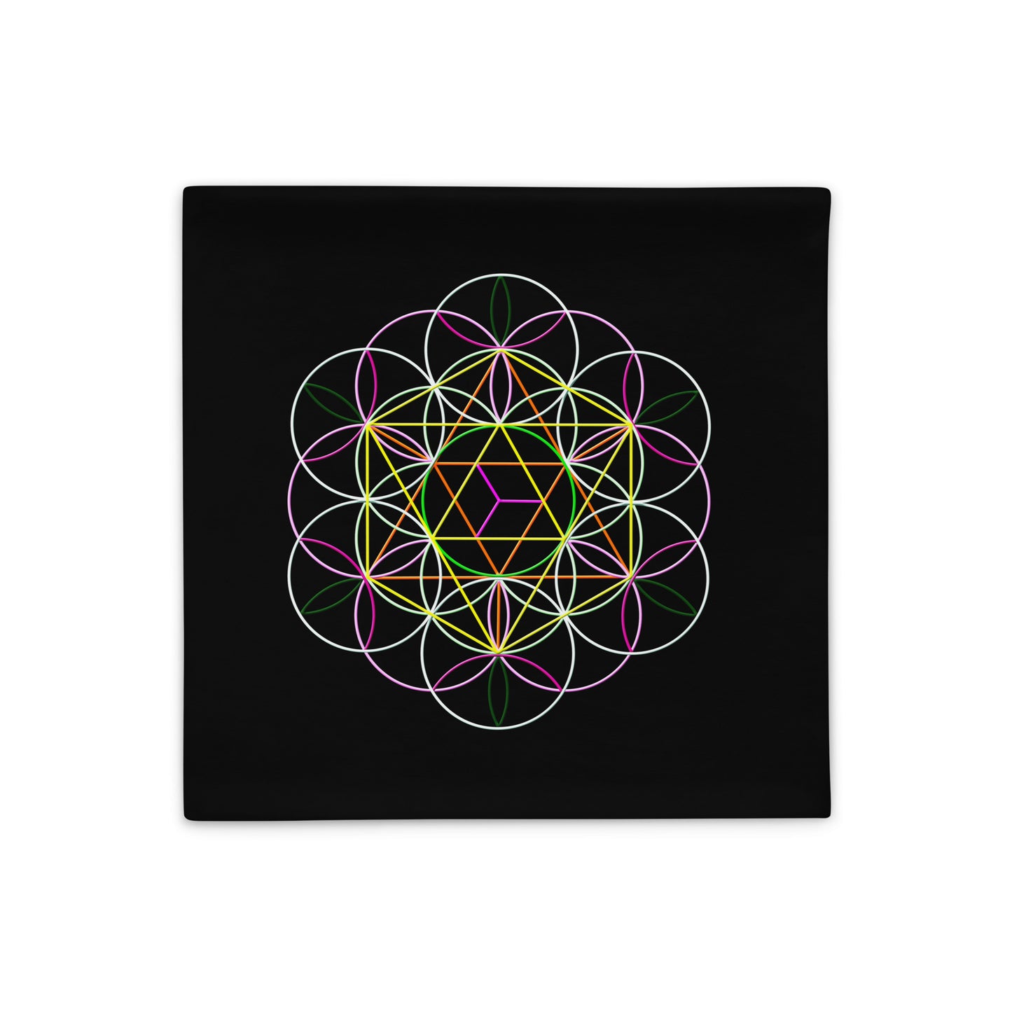 'Flower of Life' Throw Pillow Case