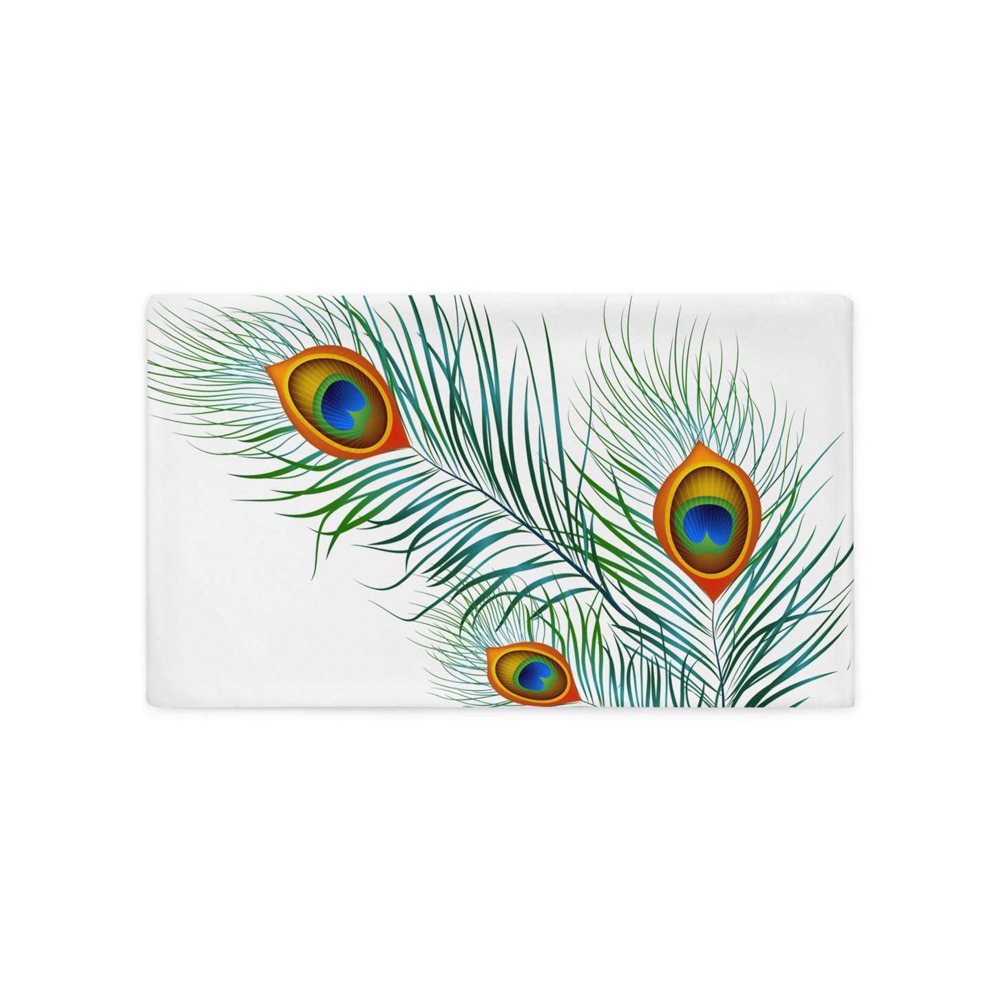 'Peacock' Throw Pillow Case