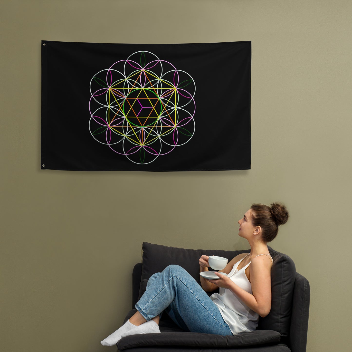 'Flower of Life' Flag