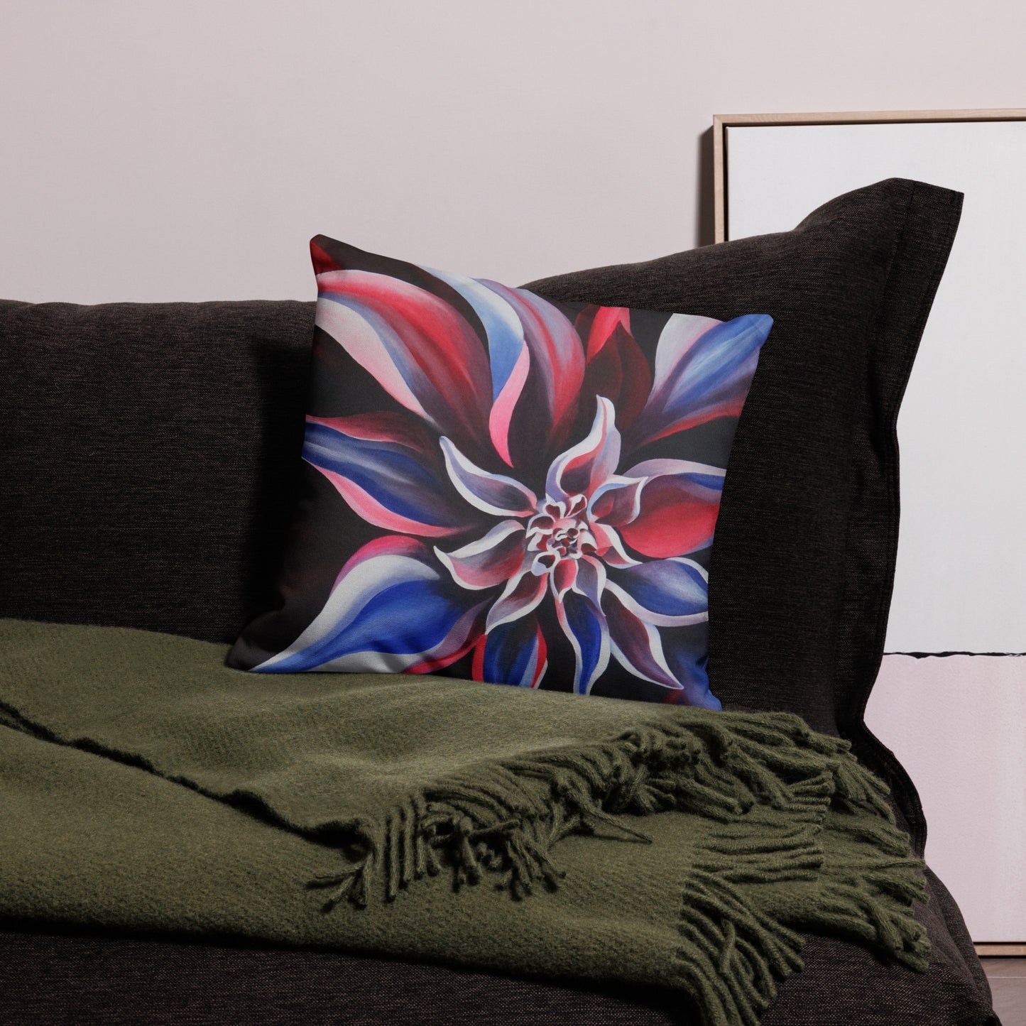 'Mysterious Delia' Throw Pillow