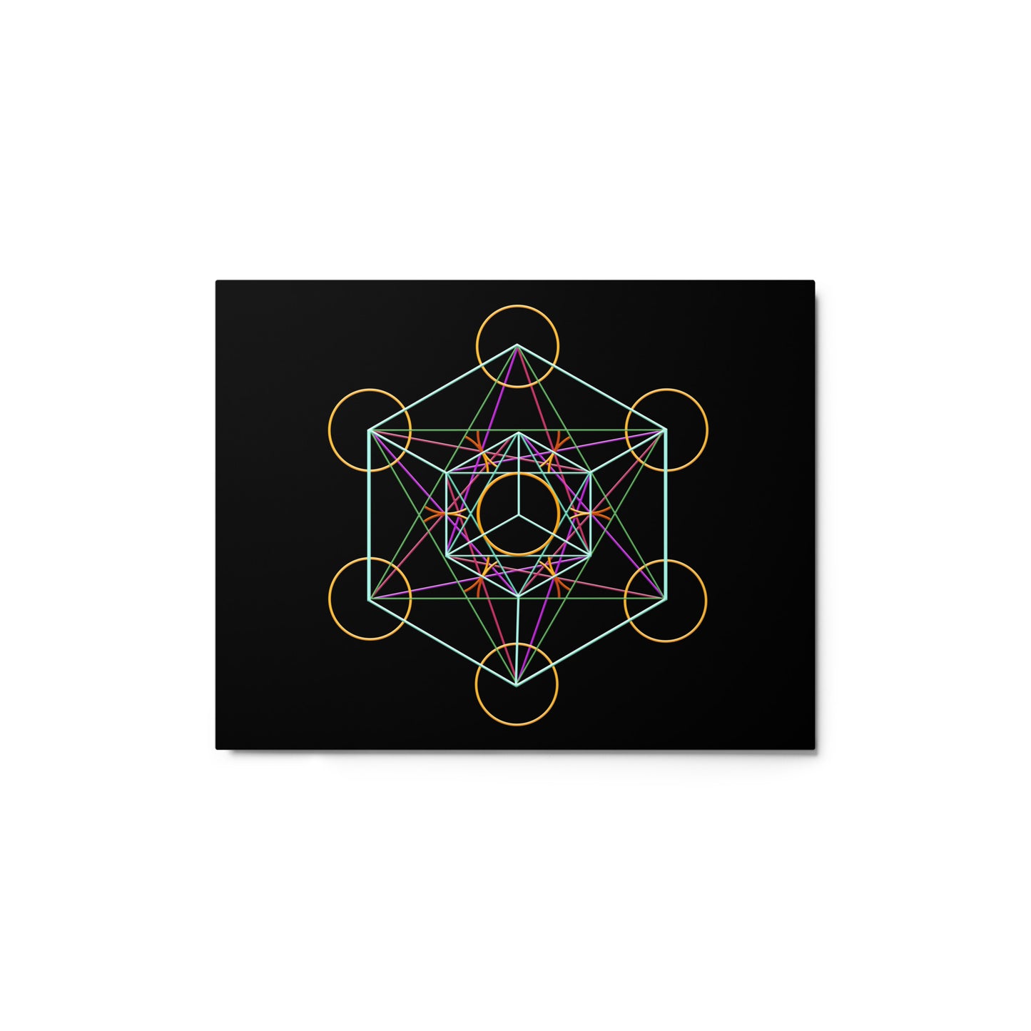 Metatrons Cube Metal Print