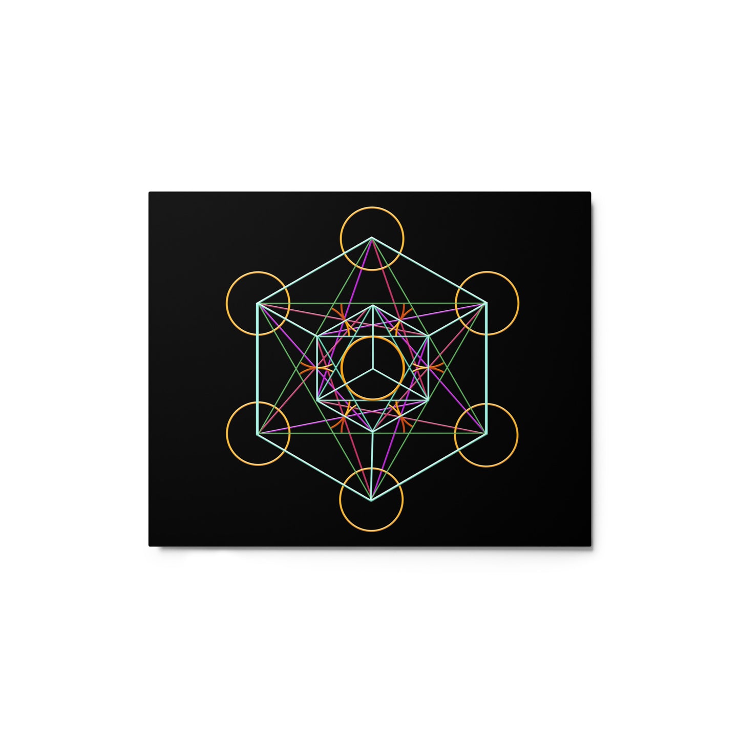 Metatrons Cube Metal Print