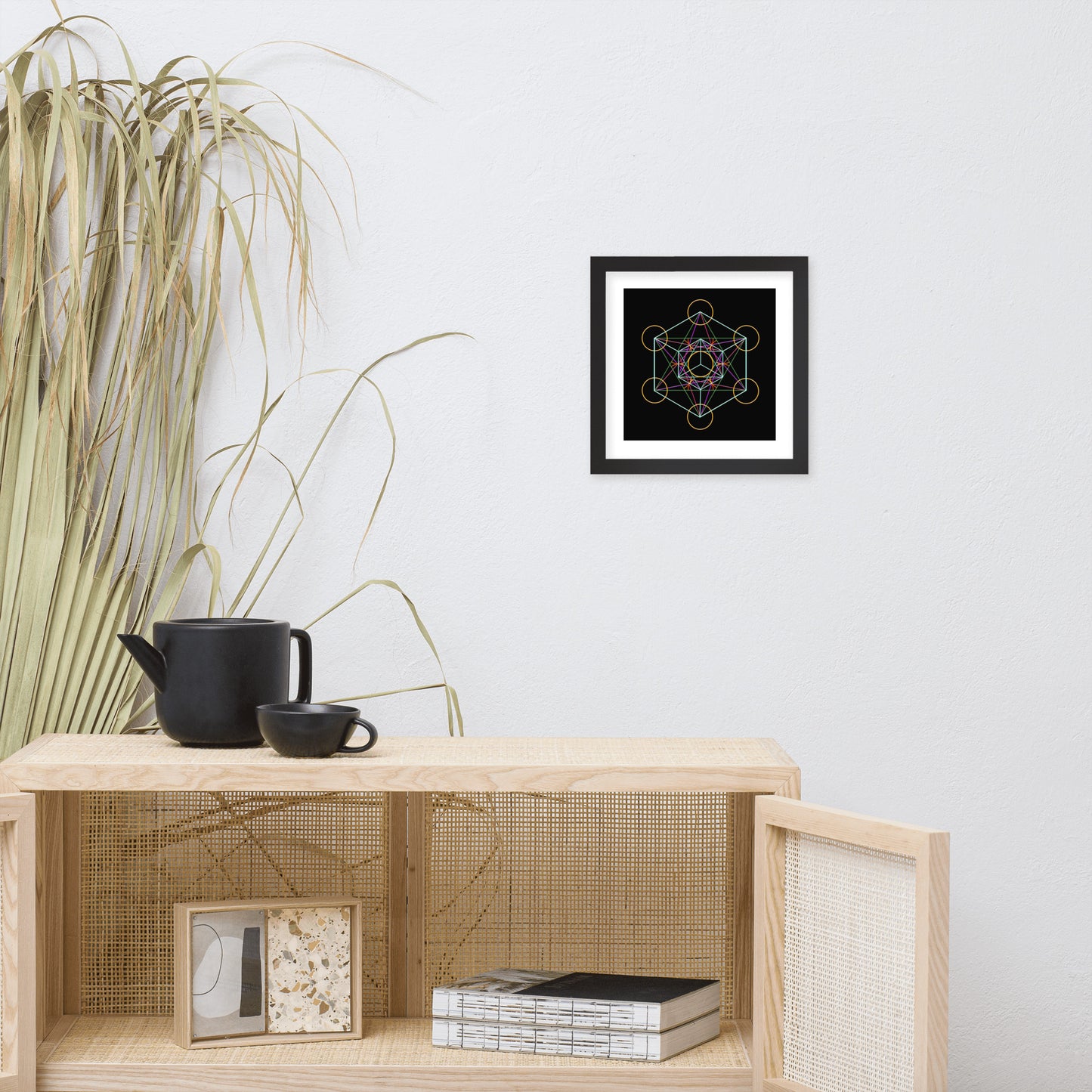 'Metatron's Cube' Premium Luster Framed Poster