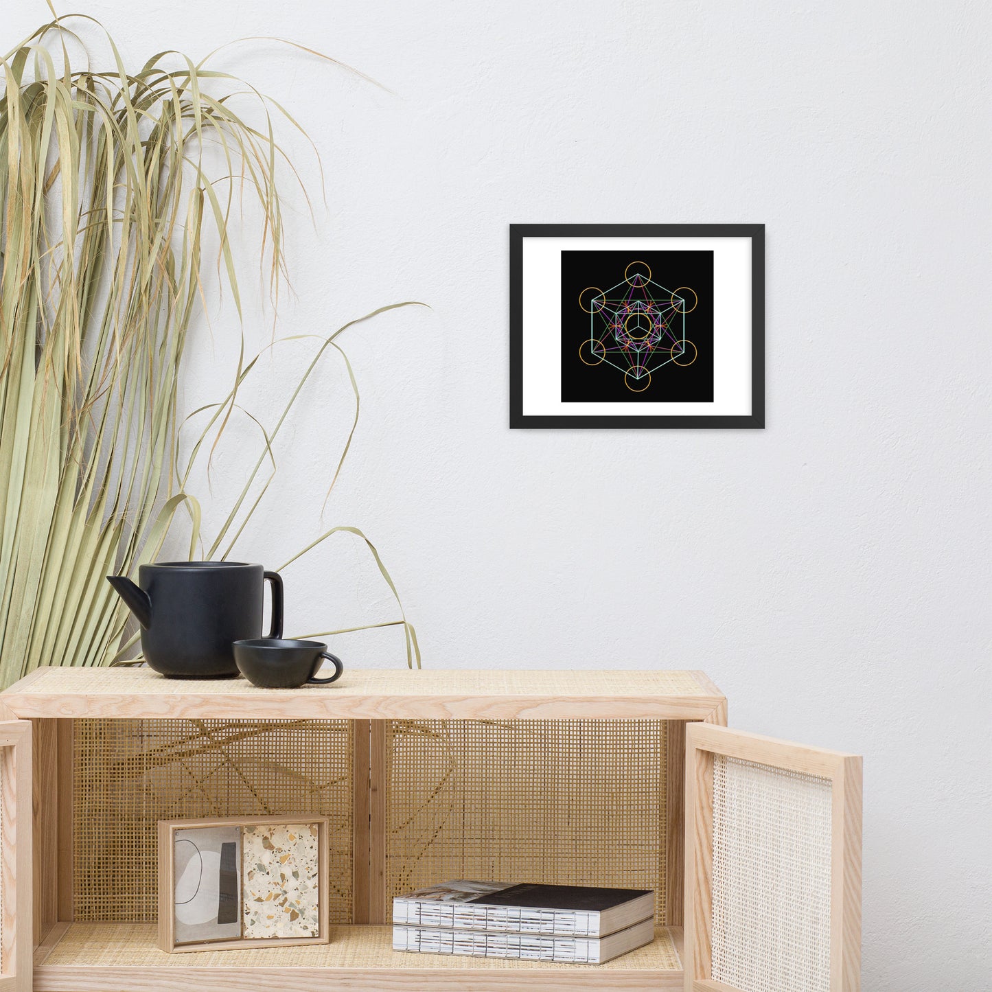 'Metatron's Cube' Premium Luster Framed Poster