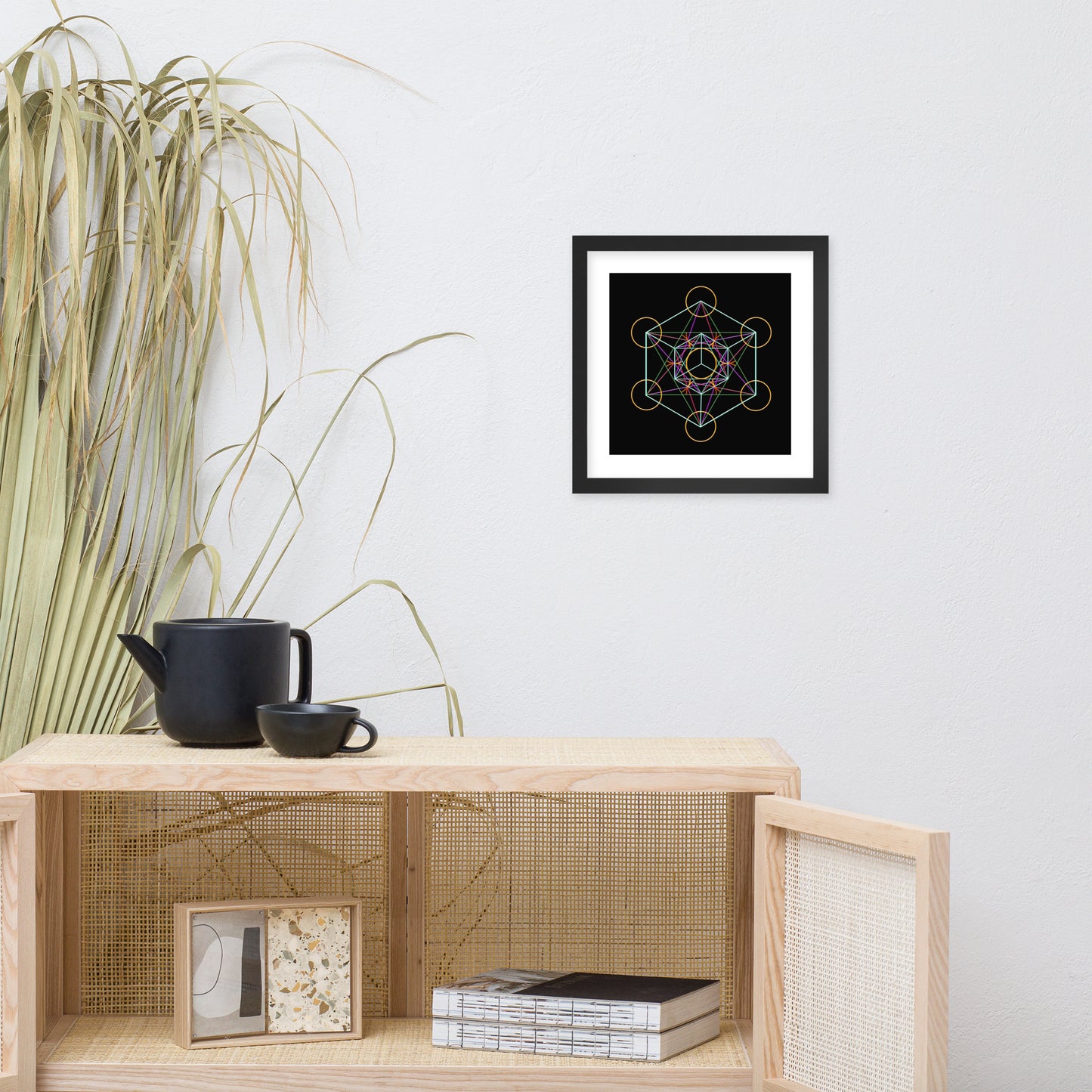 'Metatron's Cube' Premium Luster Framed Poster