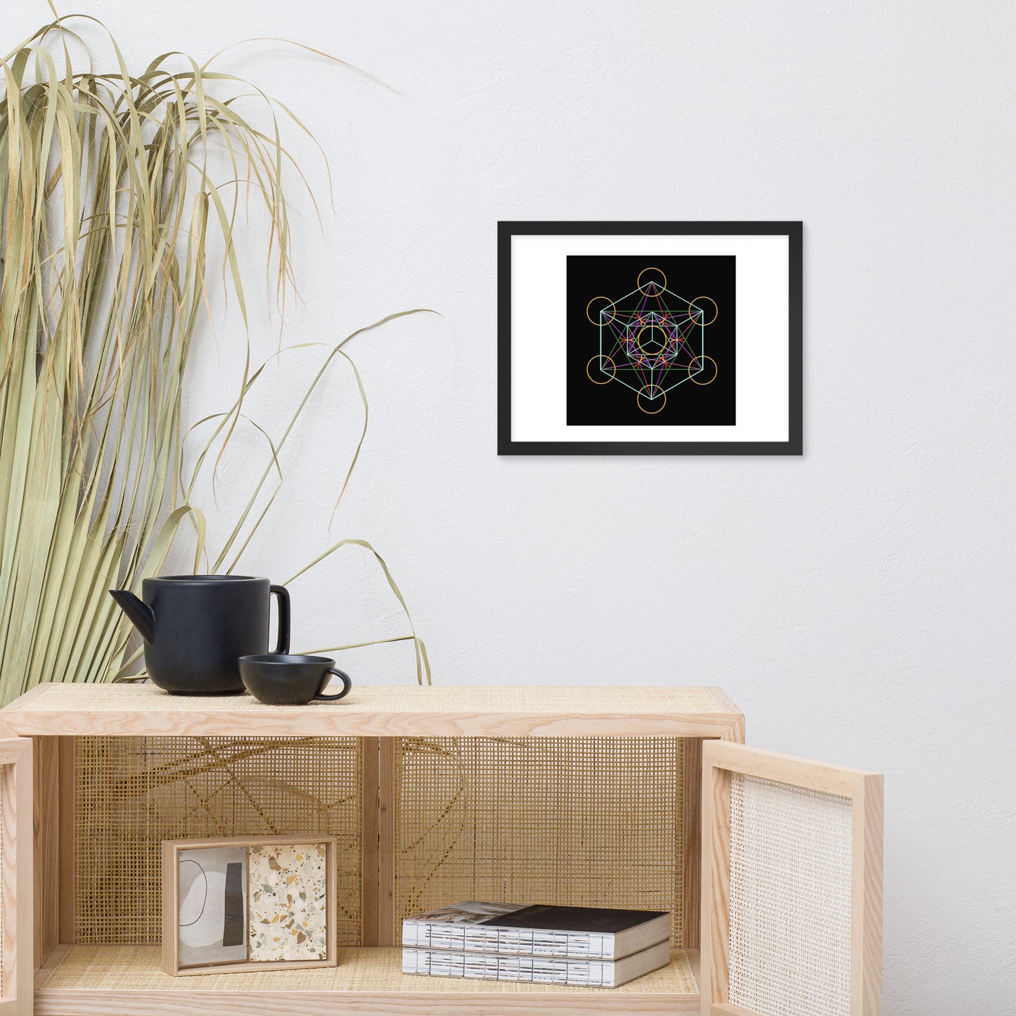 'Metatron's Cube' Premium Luster Framed Poster