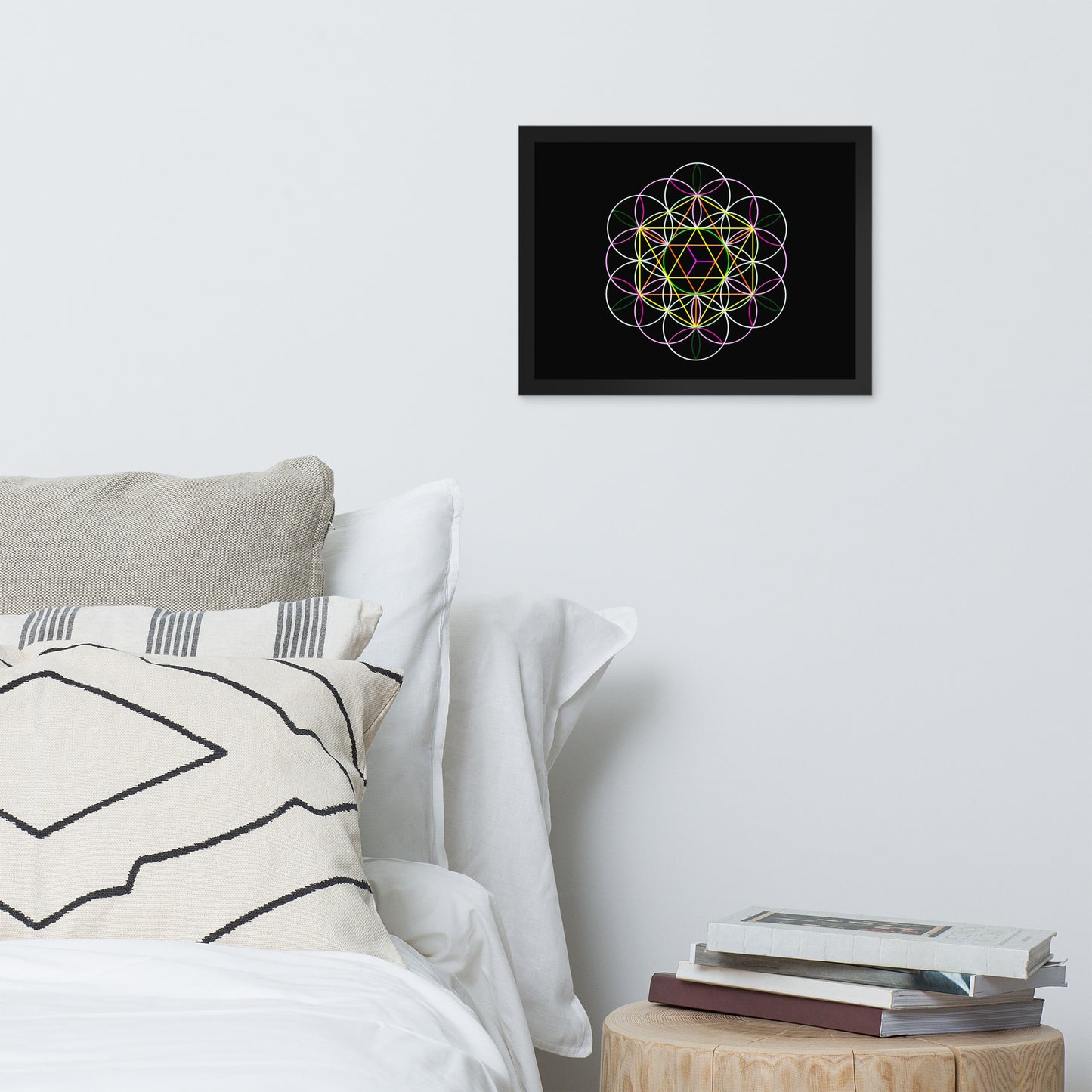 'Flower of Life' Premium Luster Photo Paper Framed Poster