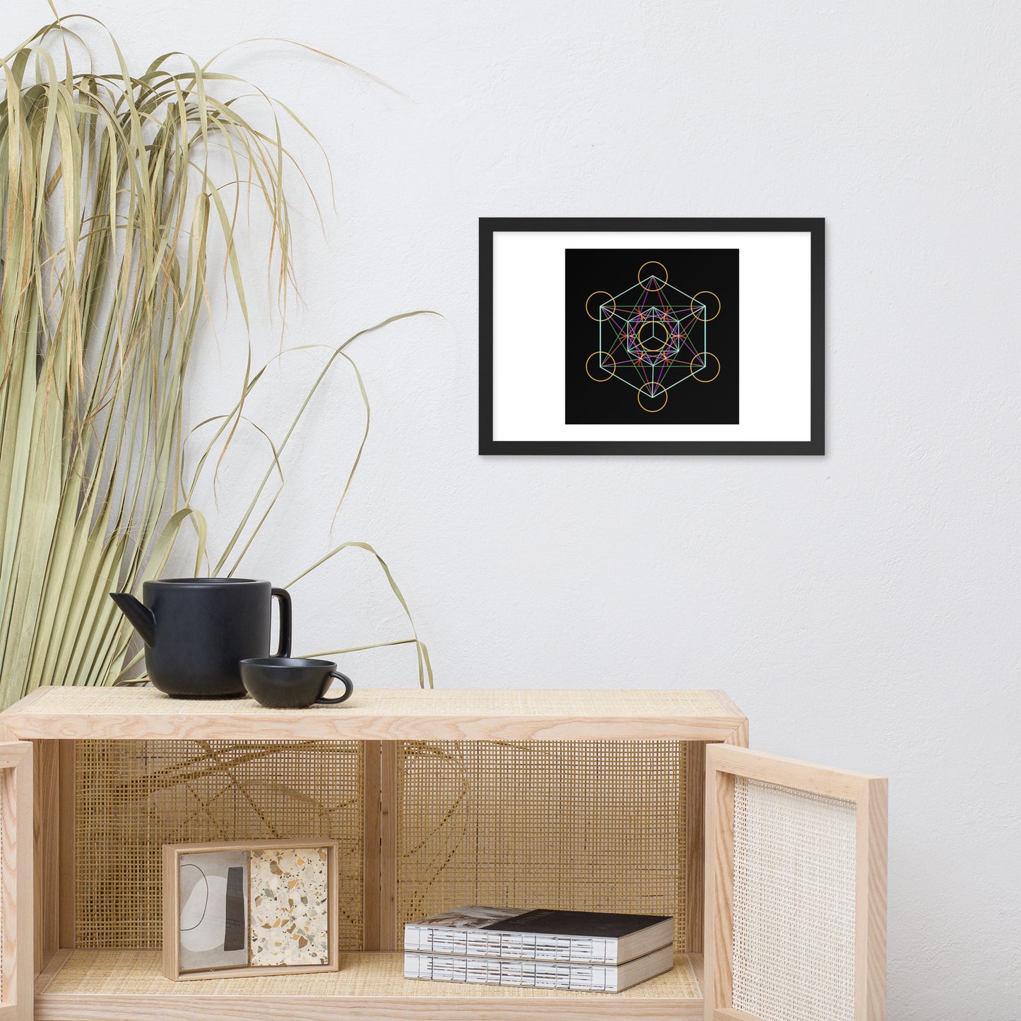 'Metatron's Cube' Premium Luster Framed Poster