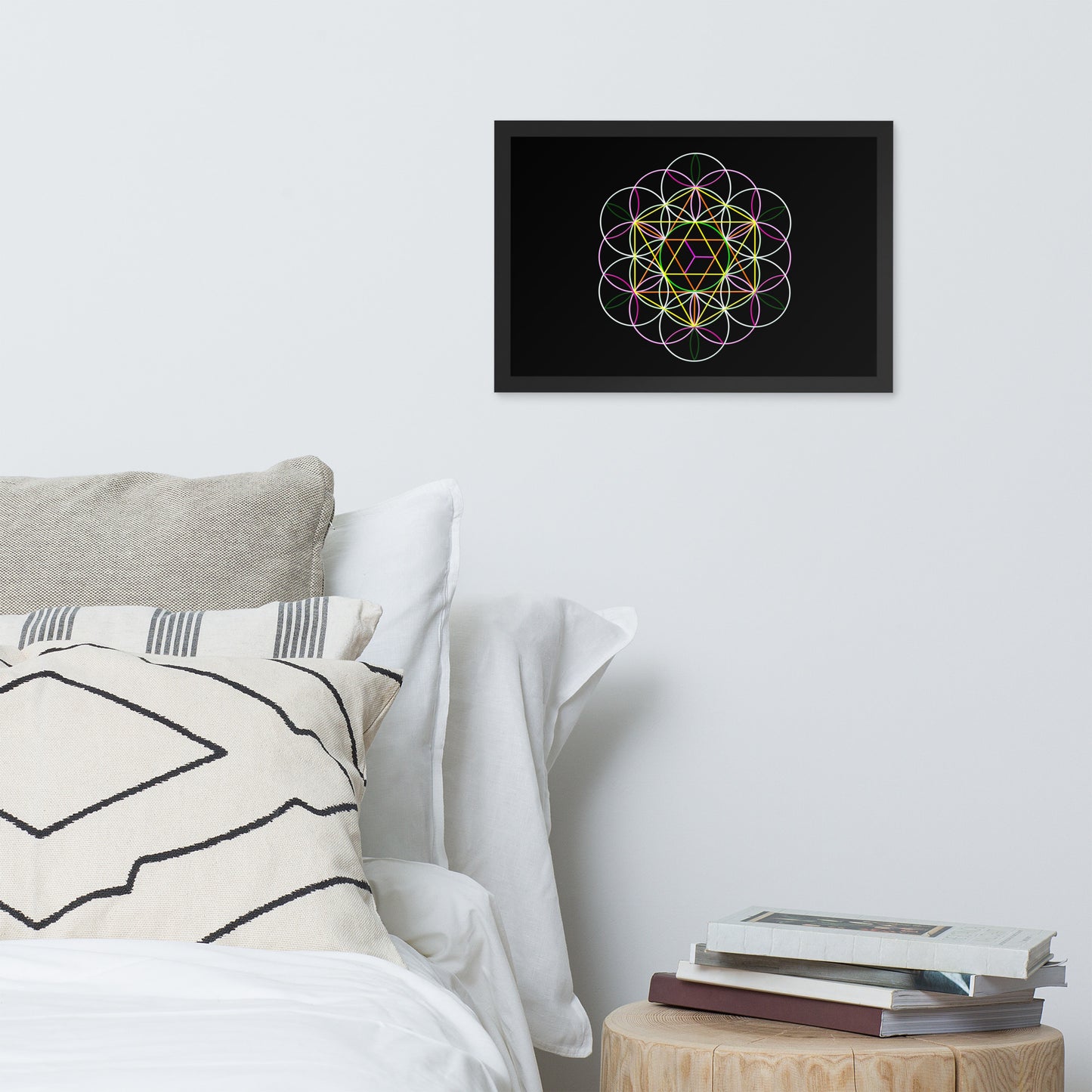 'Flower of Life' Premium Luster Photo Paper Framed Poster