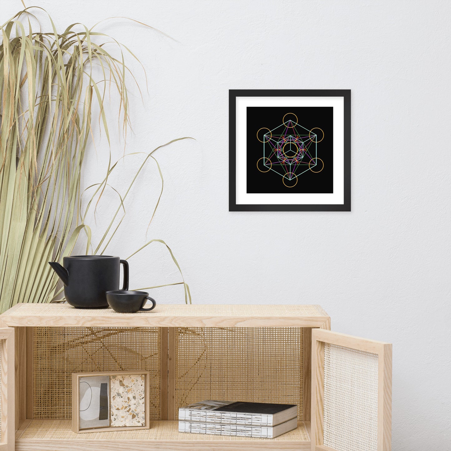 'Metatron's Cube' Premium Luster Framed Poster