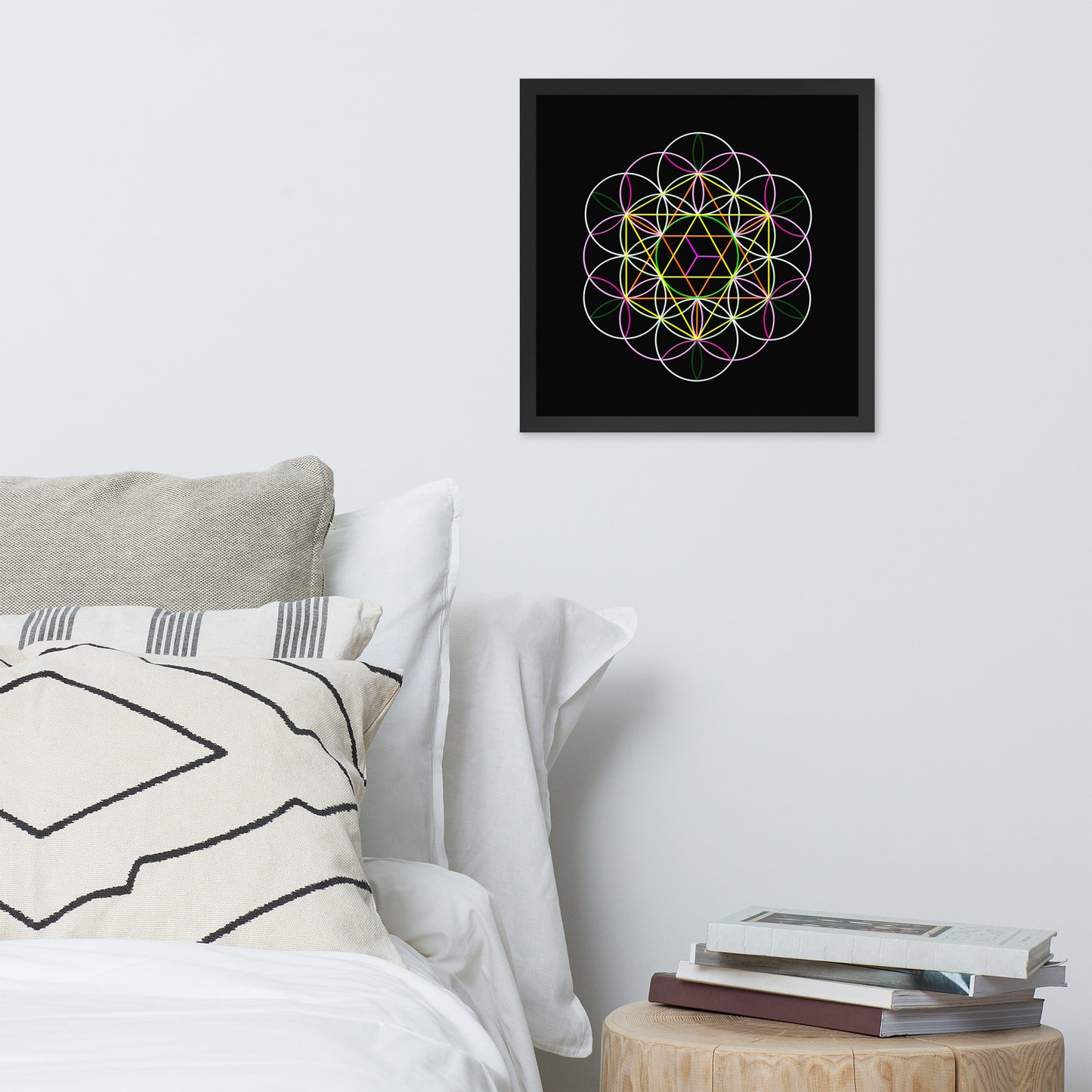 'Flower of Life' Premium Luster Photo Paper Framed Poster