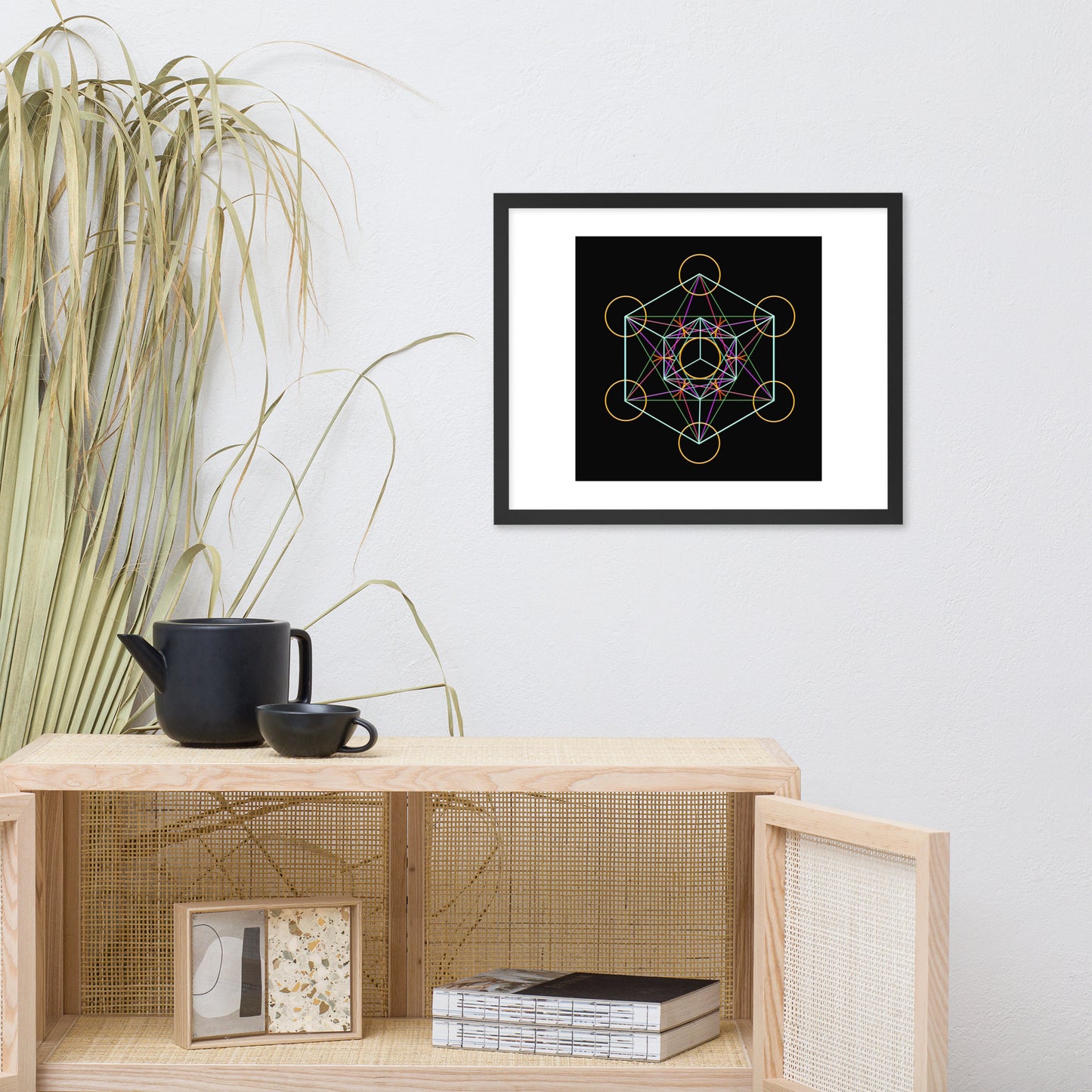 'Metatron's Cube' Premium Luster Framed Poster