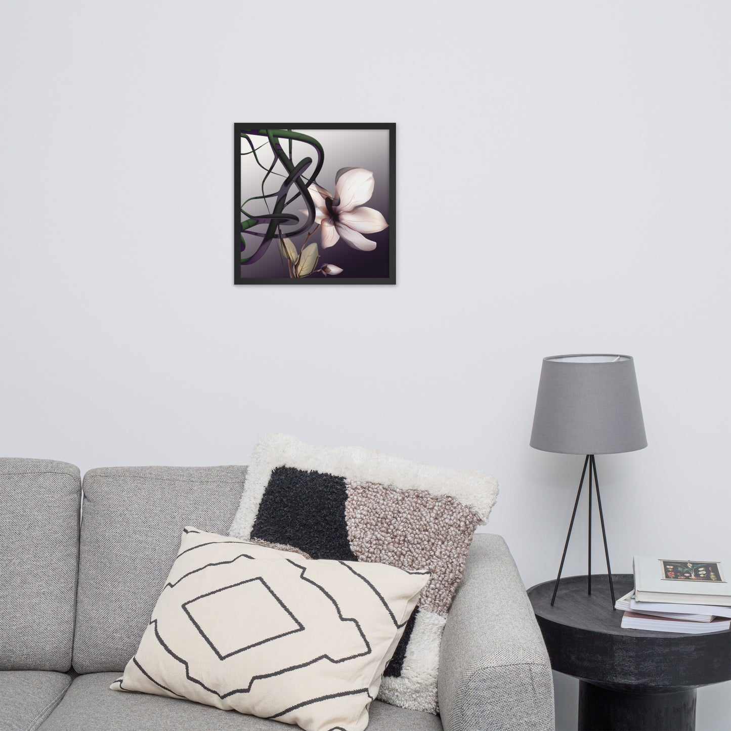 'Mathematical Orchid' Premium Luster Photo Paper Framed Poster