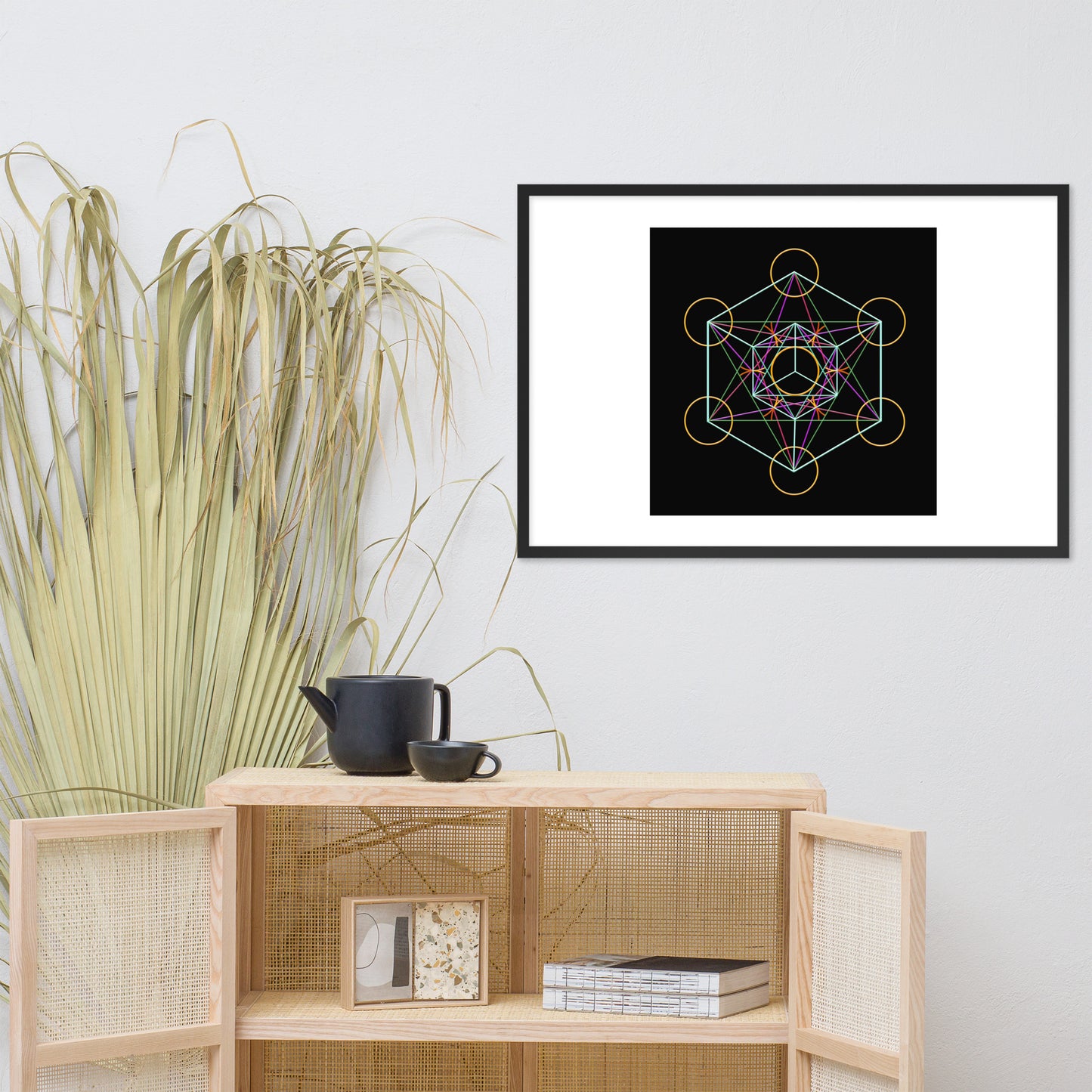 'Metatron's Cube' Premium Luster Framed Poster