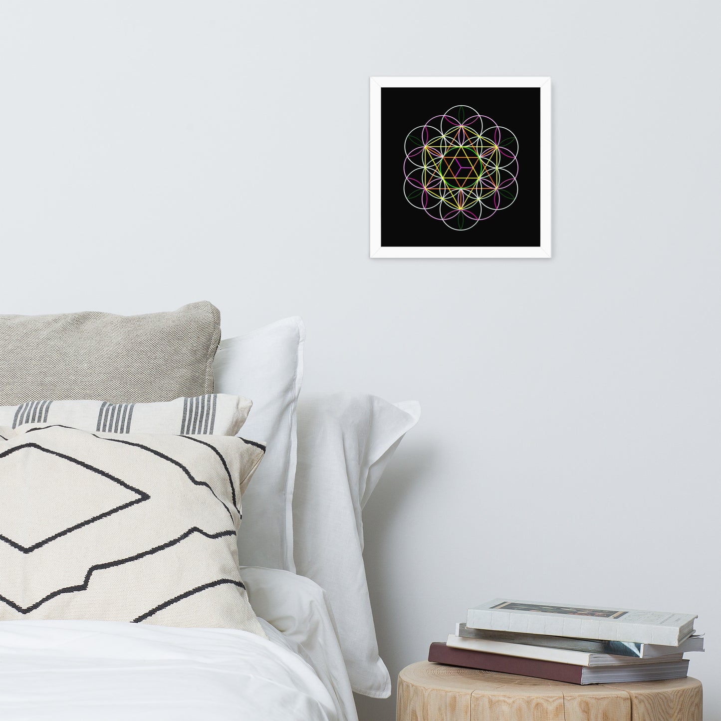 'Flower of Life' Premium Luster Photo Paper Framed Poster