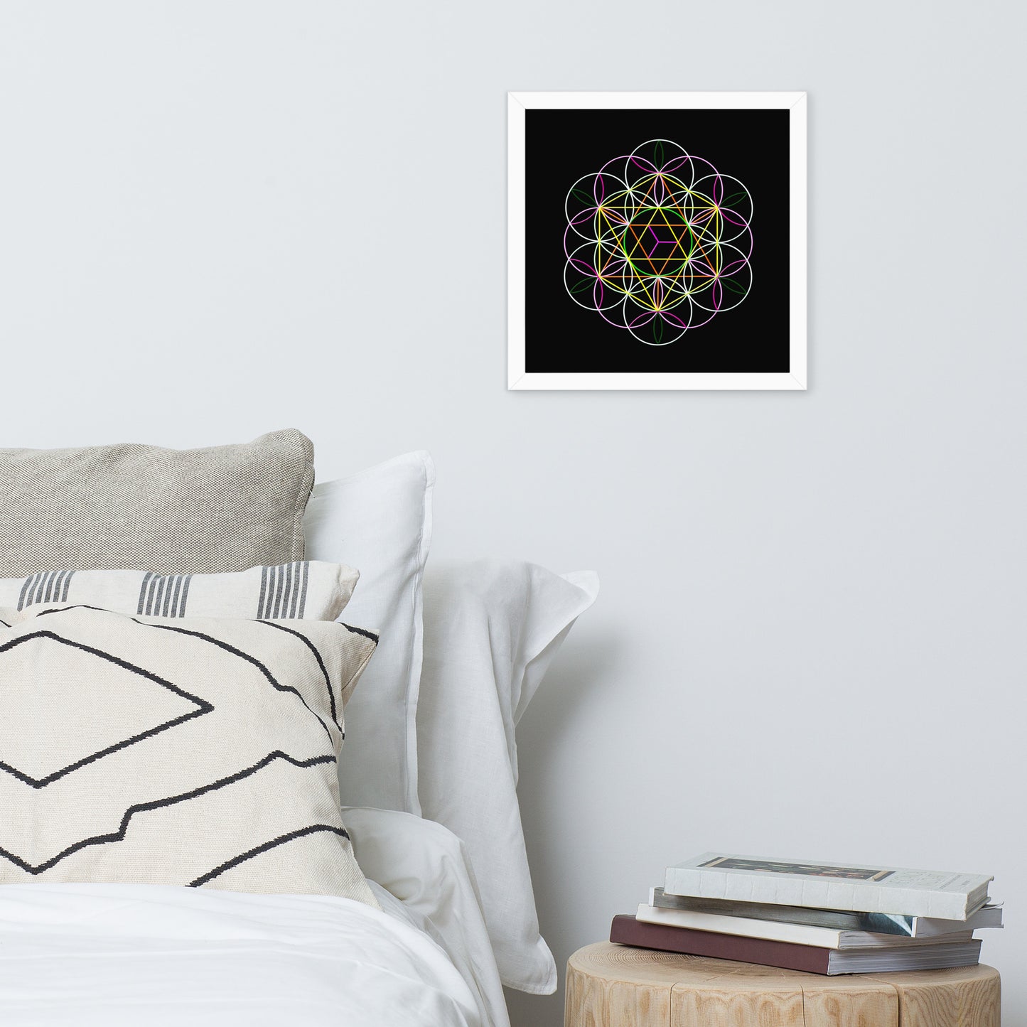 'Flower of Life' Premium Luster Photo Paper Framed Poster