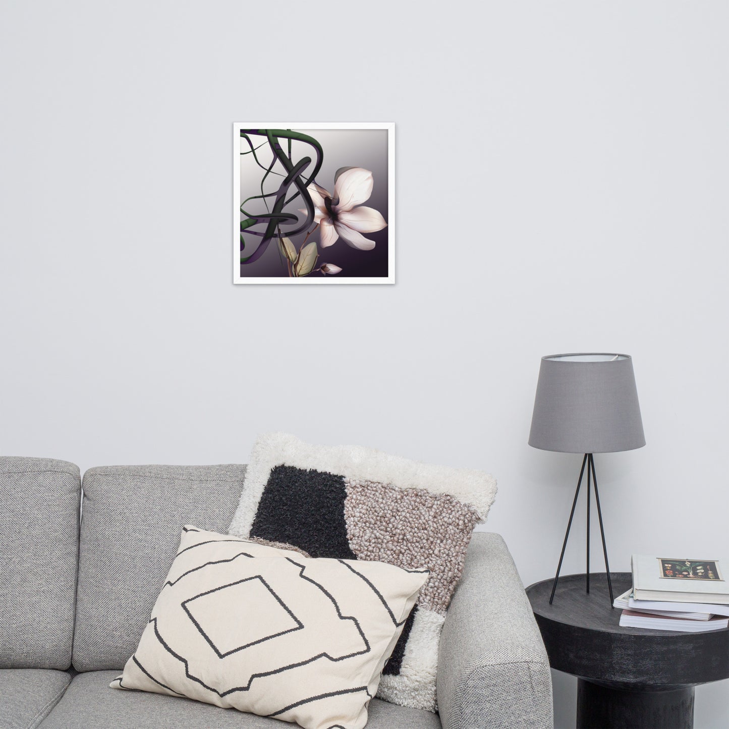 'Mathematical Orchid' Premium Luster Photo Paper Framed Poster