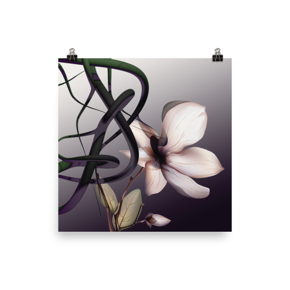 'Mathematical Orchid' Premium Luster Photo Paper Poster