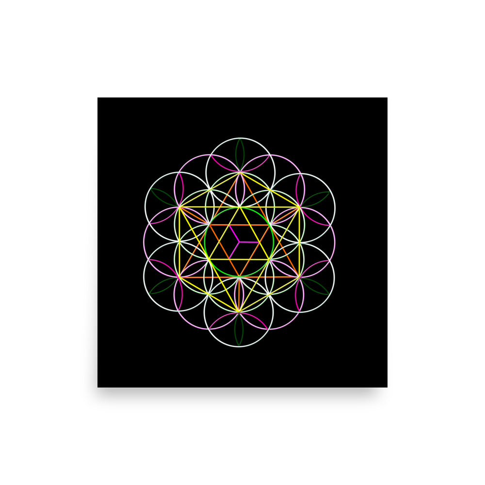 'Flower of Life' Premium Luster Photo Paper Poster