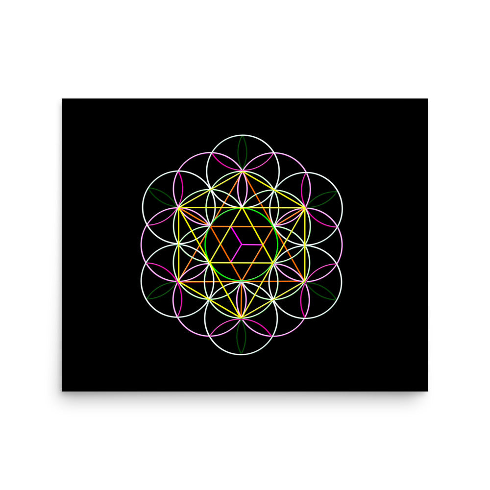 'Flower of Life' Premium Luster Photo Paper Poster