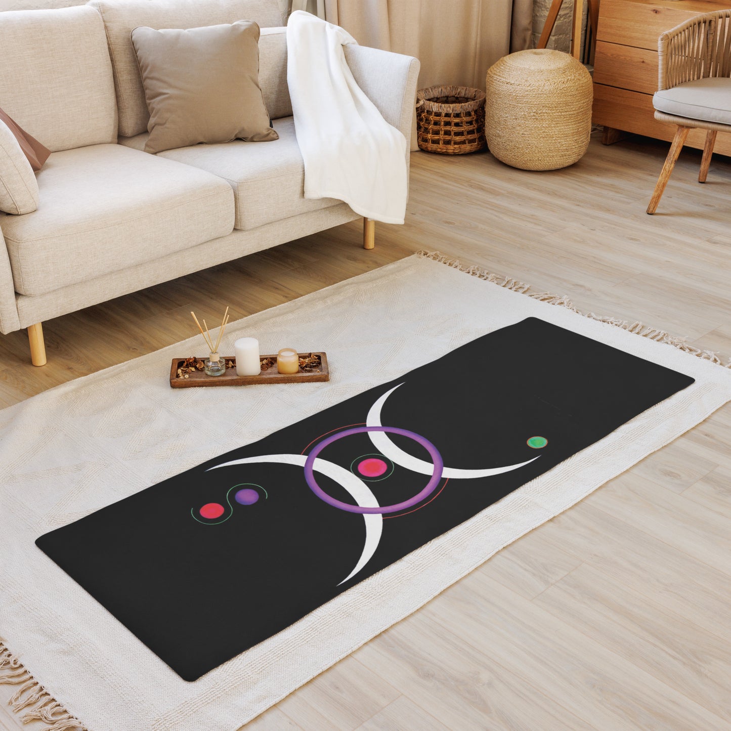 'Moons' Yoga Mat