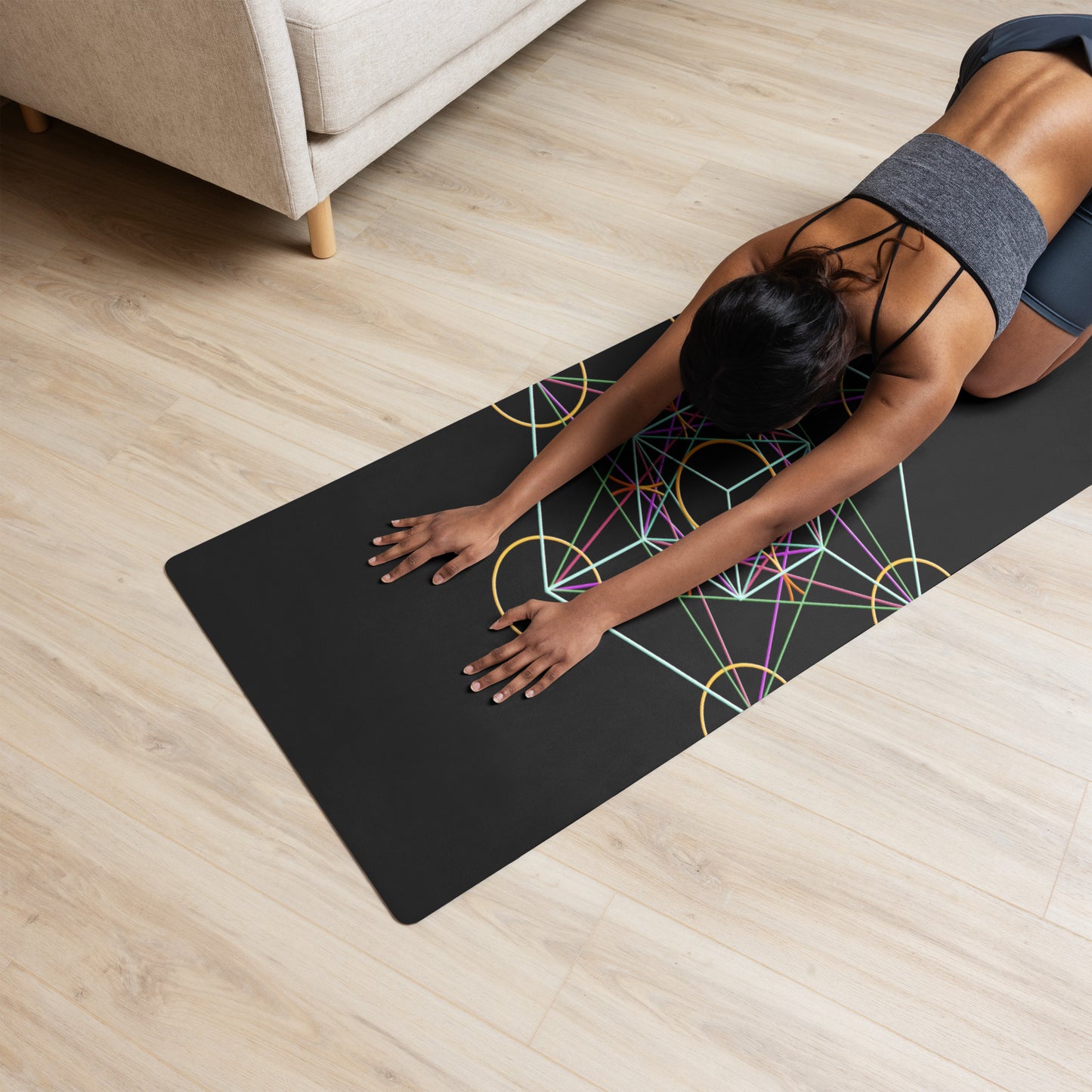 'Metatron's Cube' Yoga Mat