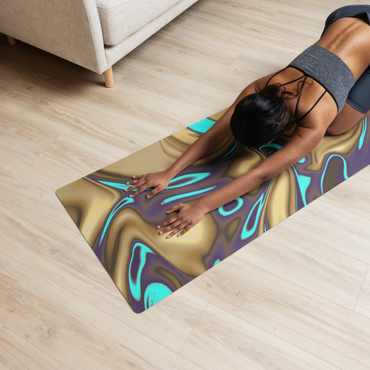 'Smoky Coffee' Yoga Mat