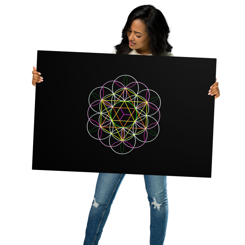 'Flower Of Life' Gloss Metal Print 24 x 36 inches (60 x 92 cms)