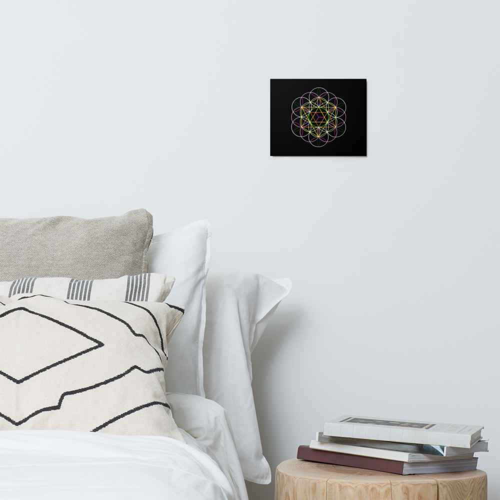 'Flower Of Life' Gloss Metal Print 8 x 10 inches (20 x 25.5 cms)